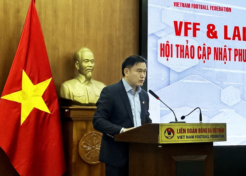 ông Trần Anh Tú – Phó Chủ tịch VFF tại hội thảo, ảnh VFF
