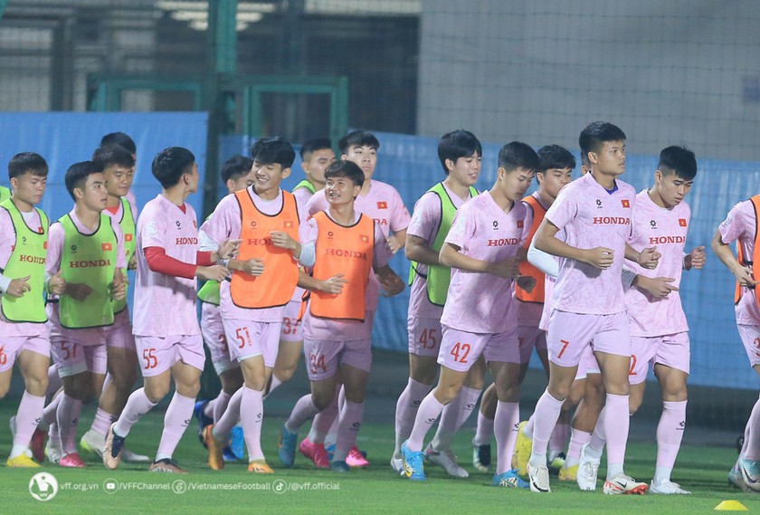 U23 Việt Nam sẽ đá 2 trận giao hữu với U23 Tajikistan, ảnh VFF