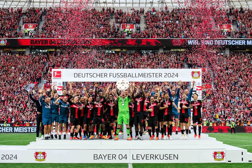 Nhà vô địch mới của Bundesliga - Bayer Leverkusen. Ảnh BO4