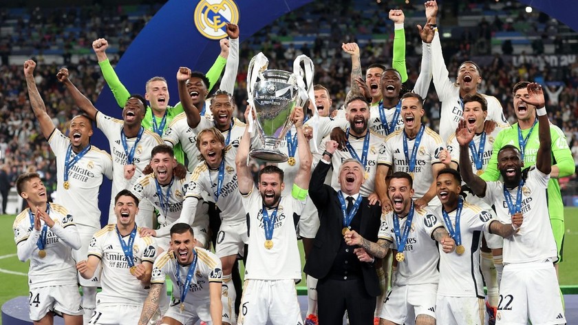 Real Madrid vô địch cúp C1 lần thứ 15. Ảnh UCL