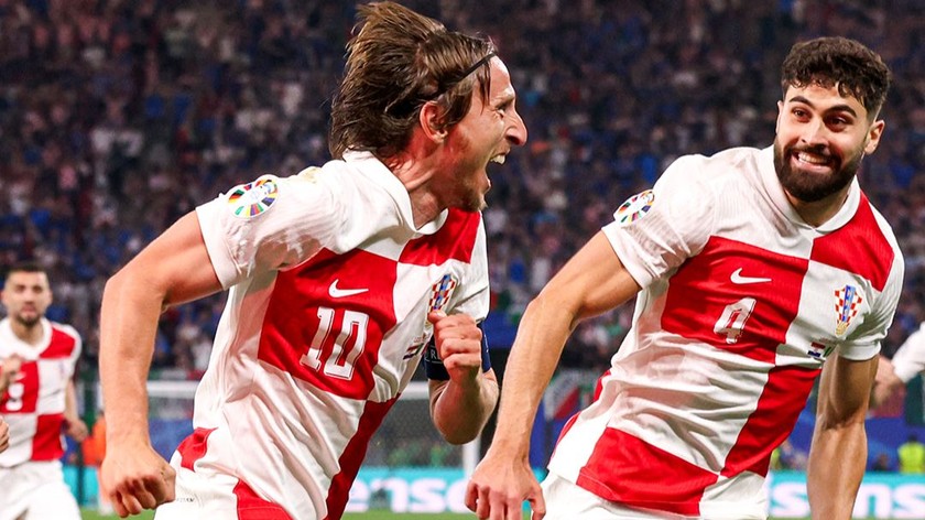 Luka Modric đã có trận đấu cống hiến cho Croatia. Ảnh Euro