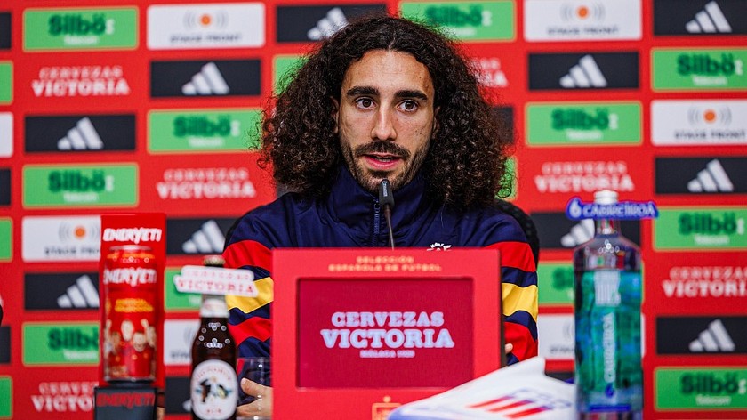 Cucurella tự tin rằng Tây Ban Nha sẽ làm tốt ở trận bán kết. Ảnh RFEF