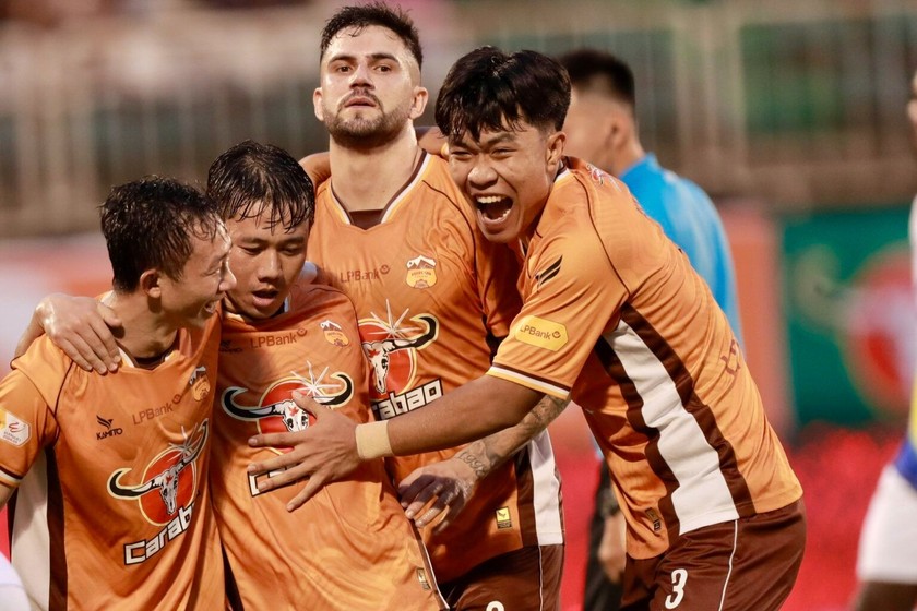 Hoàng Anh Gia Lai đang đứng đầu bảng xếp hạng V.League (Ảnh: VPF)