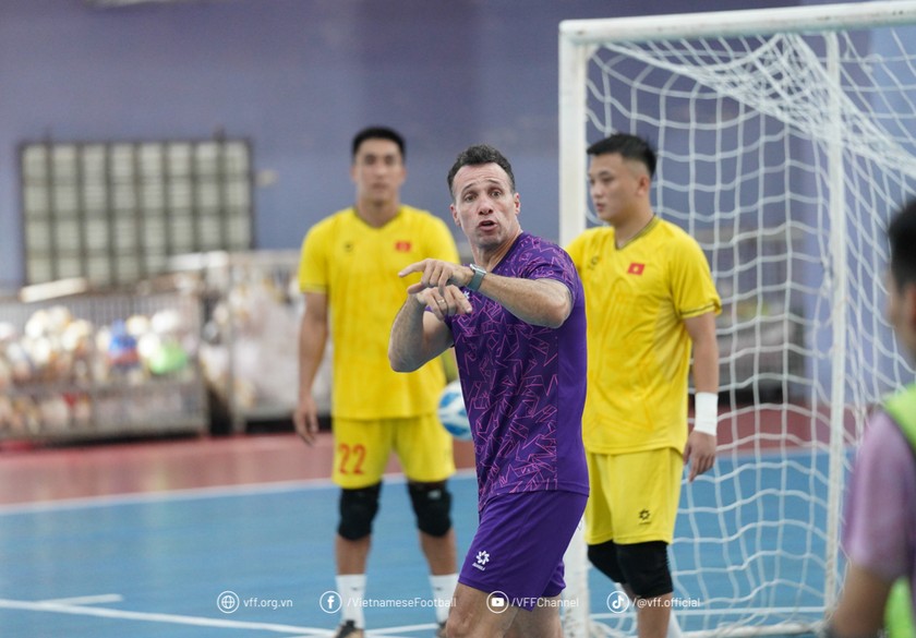 Futsal Việt Nam chuẩn bị tranh tài tại Đông Nam Á. (Ảnh: VFF)