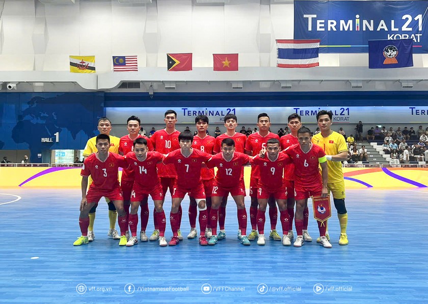 Đội tuyển futsal Việt Nam tại giải Đông Nam Á 2024 (Ảnh VFF)