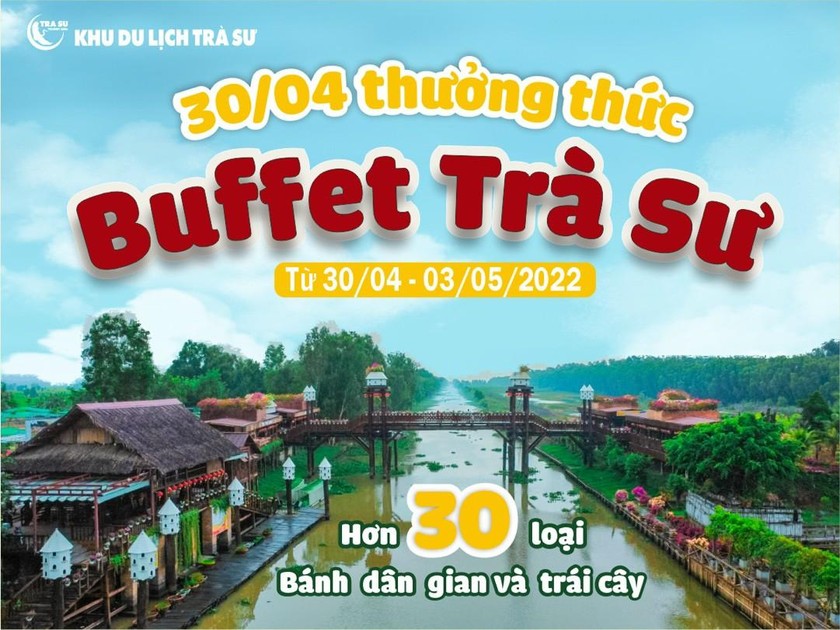 Trà Sư “đại tiệc buffet” tưng bừng đón lễ 30/4 - 1/5