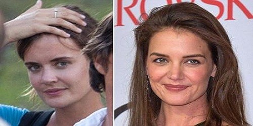 Emily Thomas (trái) và Katie Holmes (phải)  