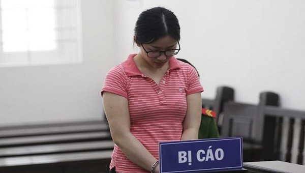 Bị cáo Hạnh tại tòa.