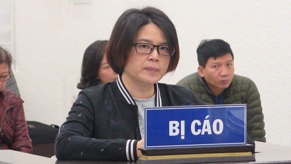 Bị cáo tại tòa.