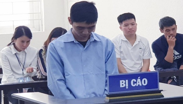 Bị cáo tại tòa.