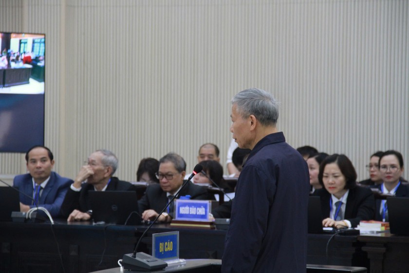 Bị cáo tại tòa.