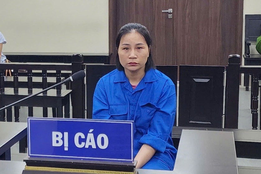 Bị cáo tại tòa.