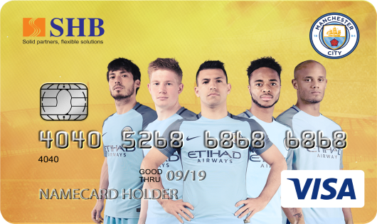 SHB ra mắt thẻ tín dụng hoàn tiền đồng thương hiệu SHB-ManCity Visa Cashback 