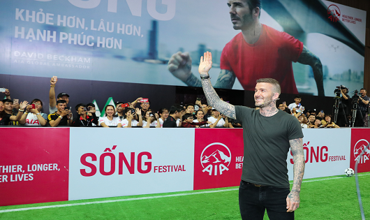 David Beckham “thắp lửa” tại “Sống” Festival của AIA 