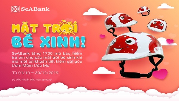 SeABank tặng 1.700 mũ bảo hiểm xinh xắn cho mặt trời bé con