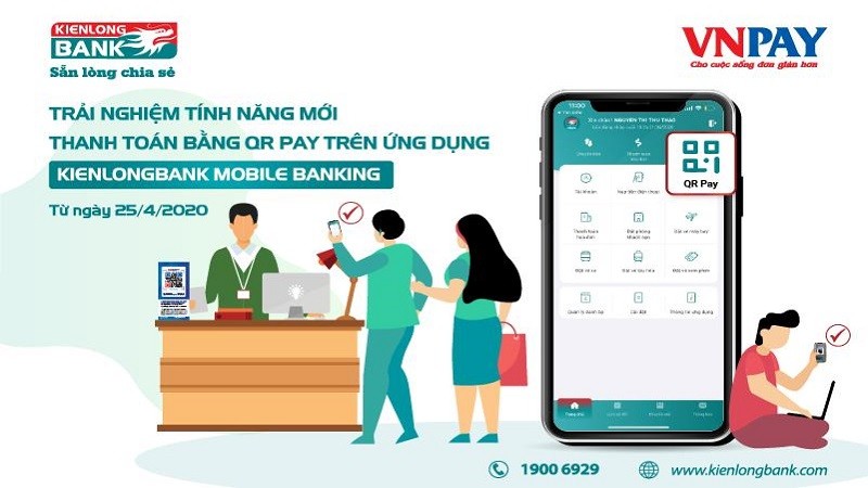 Kienlongbank gia nhập thị trường thanh toán QR Pay 