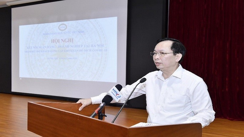 Phó Thống đốc thường trực NHNN Đào Minh Tú phát biểu khai mạc Hội nghị.