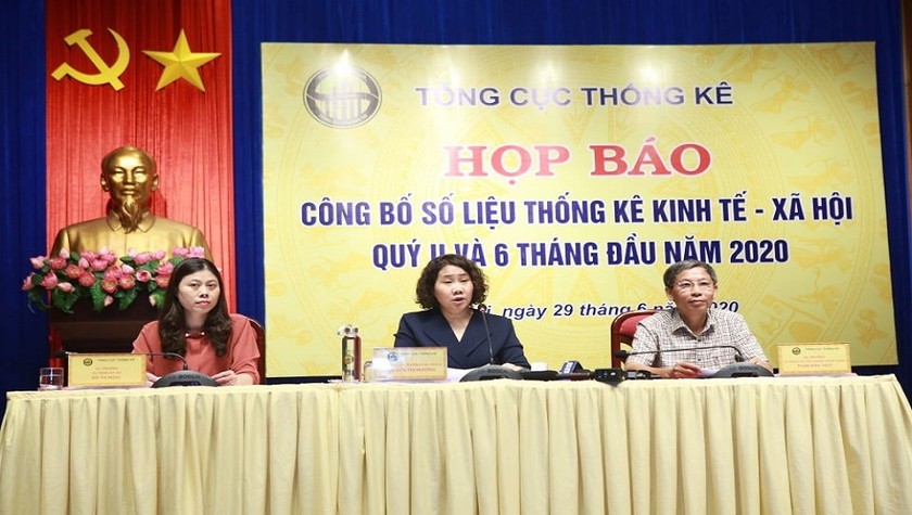 TCTK họp báo công bố số liệu thống kê về kinh tế - xã hội quý II và 6 tháng đầu năm 2020.