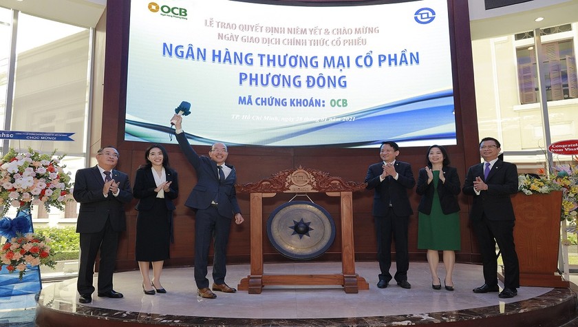 OCB chính thức niêm yết trên HoSE ngày 28/1/2021.