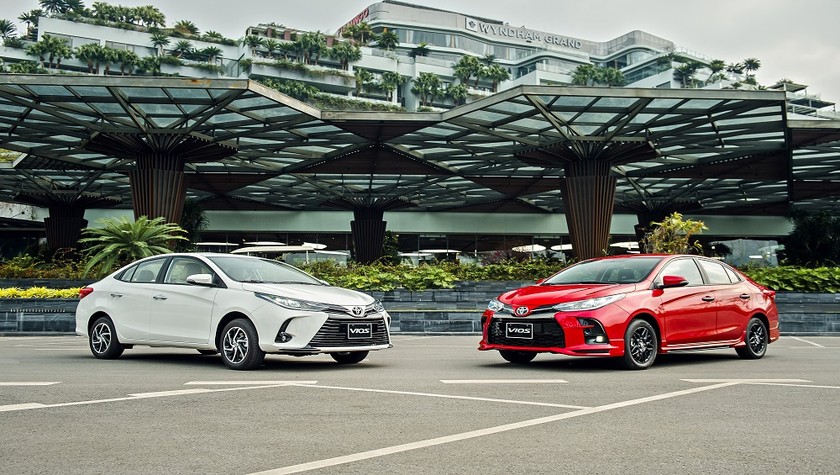 Toyota Vios, mẫu xe bán chạy nhất của TMV trong tháng 4/2021.