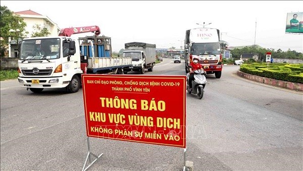 Từ 0h ngày 27/5, Vĩnh Phúc ngừng lưu thông tự do với các tỉnh, thành phố có dịch