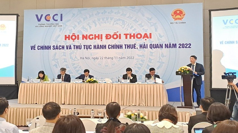 Hội nghị đối thoại với người nộp thuế và người khai hải quan năm 2022.