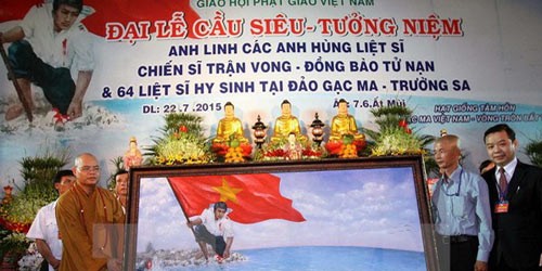 Đại lễ cầu siêu anh linh anh hùng liệt sỹ hy sinh vì biển đảo