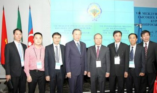 Đoàn đại biểu Bộ Công an Việt Nam tham dự Hội nghị.
