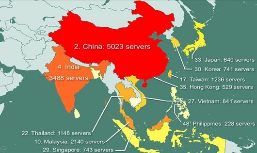 841 máy chủ tại Việt Nam bị hacker rao bán quyền truy cập