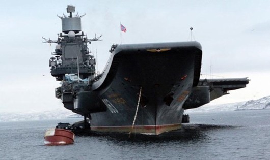Tàu Đô đốc Kuznetsov của Nga. (Ảnh: Sputnik)