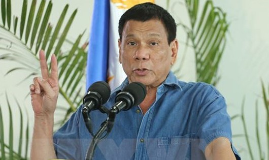 Tổng thống Philippines Rodrigo Duterte. (Nguồn: AFP/TTXVN)