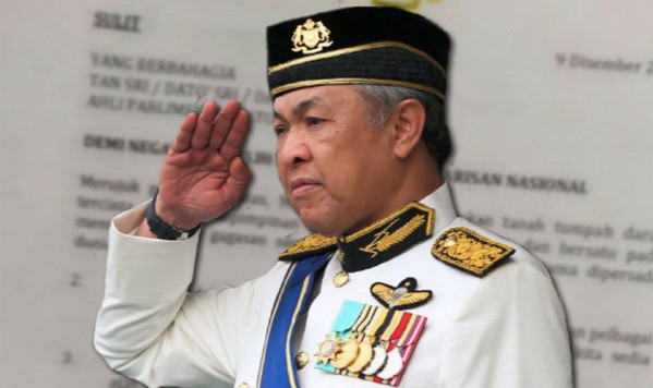 Bản photo bức thư giả được cho là được viết và ký bởi Phó Thủ tướng Zahid Hamidi yêu cầu Thủ tướng Najib Razak từ chức (Nguồn: Nst.com.my)