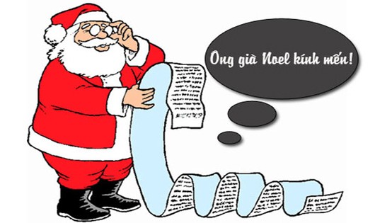 Bức thư xin quà khiến ông già Noel toát mồ hôi