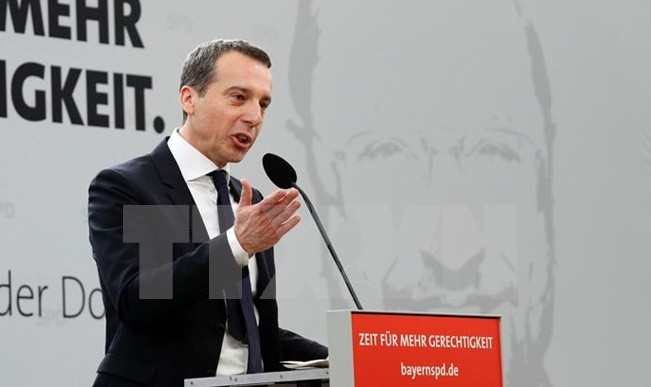 Thủ tướng Áo Christian Kern. (Nguồn: AFP/TTXVN)