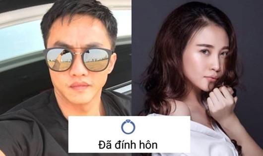 Cường Đô La và Đàm Thu Trang đồng loạt chia sẻ 'đã đính hôn'