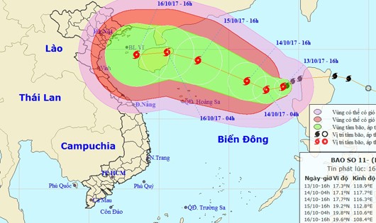 Bão không ngừng tăng cấp, dễ chuyển hướng, nhiều tỉnh phải đề phòng