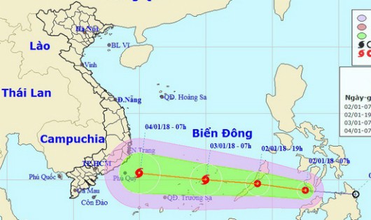 Áp thấp nhiệt đới sắp đổ bộ biển Đông, miền Nam có thể mưa lớn