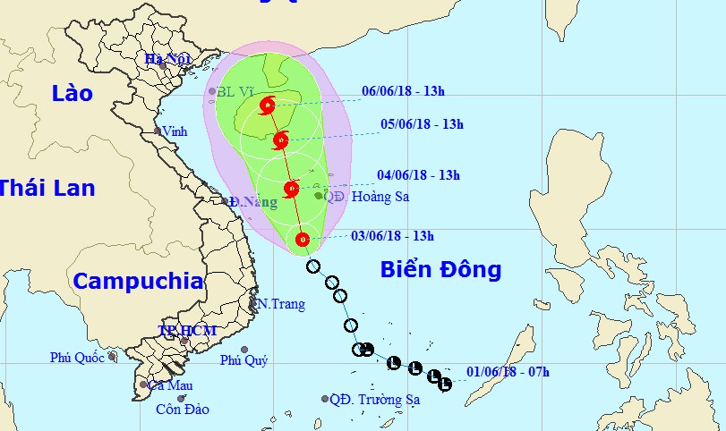 ATNĐ khả năng thành bão đổ bộ vùng biển Hoàng Sa, Trung Trung bộ mưa lớn