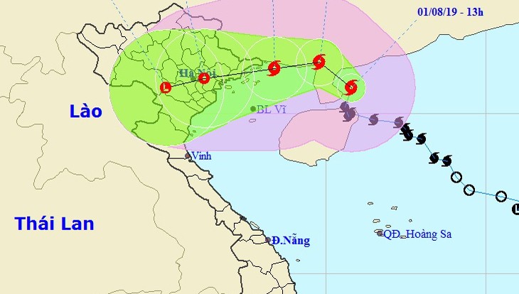 Bão khả năng đổ bộ Quảng Ninh - Thái Bình chiều tối mai, Hà Nội mưa to gió lớn