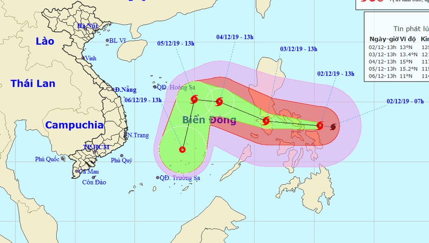 Bão giật cấp 17 tiến nhanh vào biển Đông, loạt tỉnh cần chủ động ứng phó