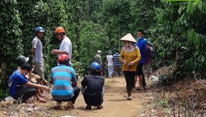 Hiện trường vụ việc. Báo Đắk Nông.