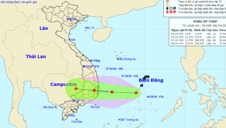 Áp thấp không ngừng mạnh lên, Trung bộ mưa lớn nhiều ngày