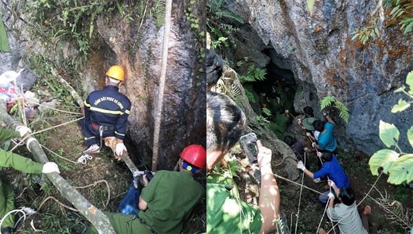 Nam thanh niên trượt chân, tử vong dưới hang sâu gần 150m