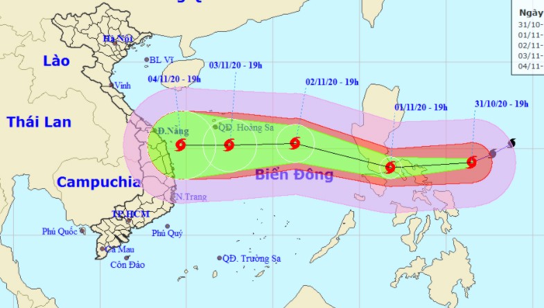 Siêu bão đổ bộ Biển Đông trong khoảng 48 giờ tới, gió vẫn giật rất mạnh 