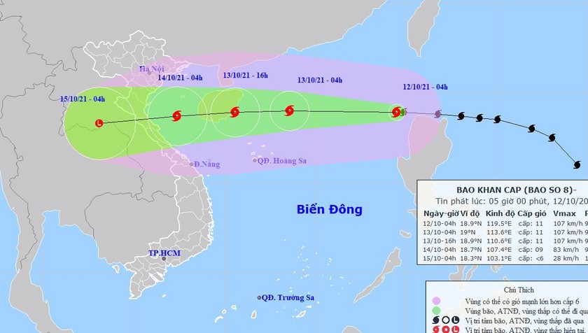 Bão giật cấp 13 vào Biển Đông, Hải Phòng - Quảng Bình cần sẵn sàng phòng chống