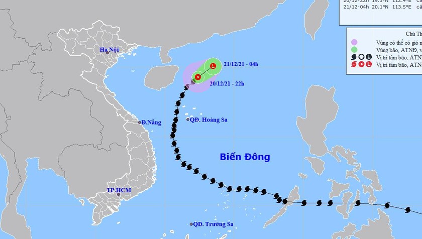 Bão số 9 không còn gây nguy hiểm tới nước ta?