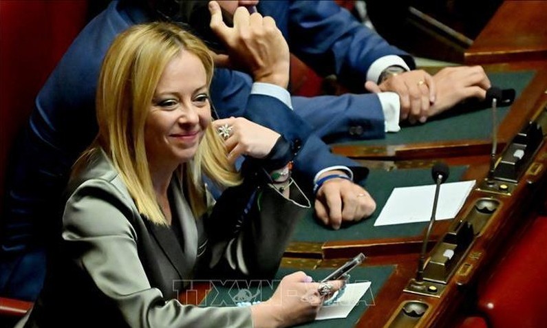 Thủ tướng Italia Giorgia Meloni (Ảnh: AFP/TTXVN)