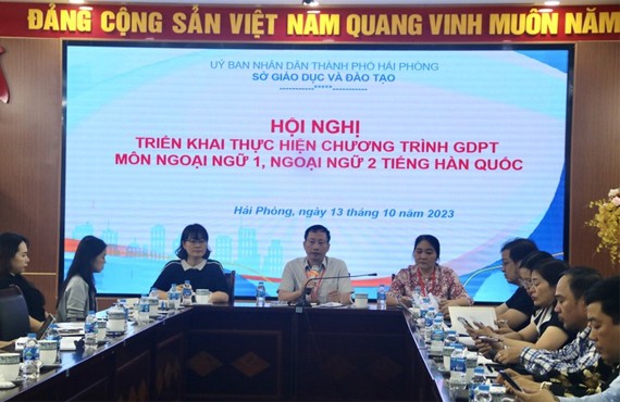 Hội nghị triển khai chương trình môn ngoại ngữ 1,2 tiếng Hàn Quốc 