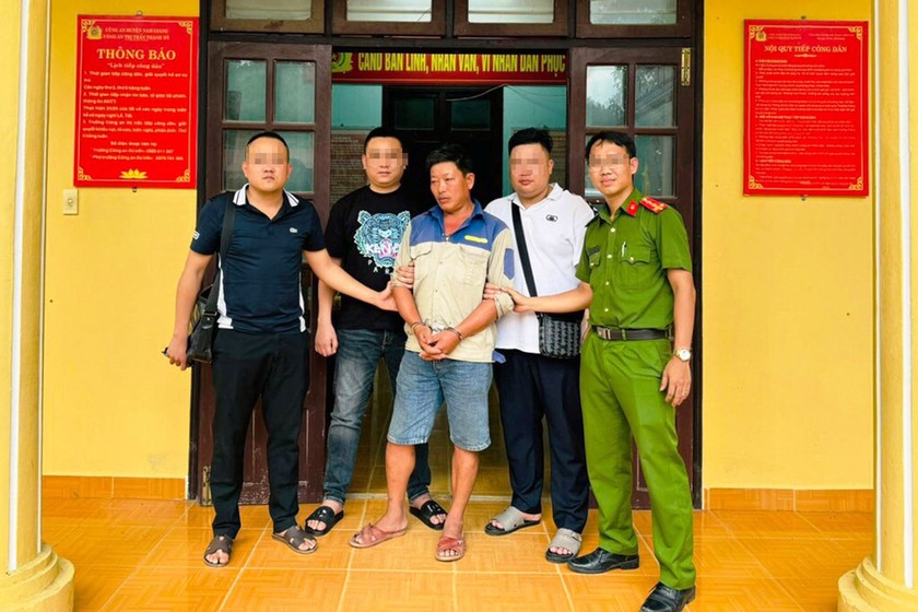 Đối tượng Nguyễn Văn Hùng bị bắt giữ.
