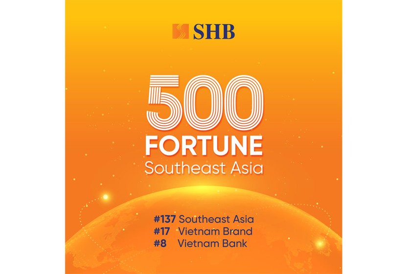 SHB trong TOP 200 danh sách Fortune SEA 500, thương hiệu vươn tầm khu vực và quốc tế